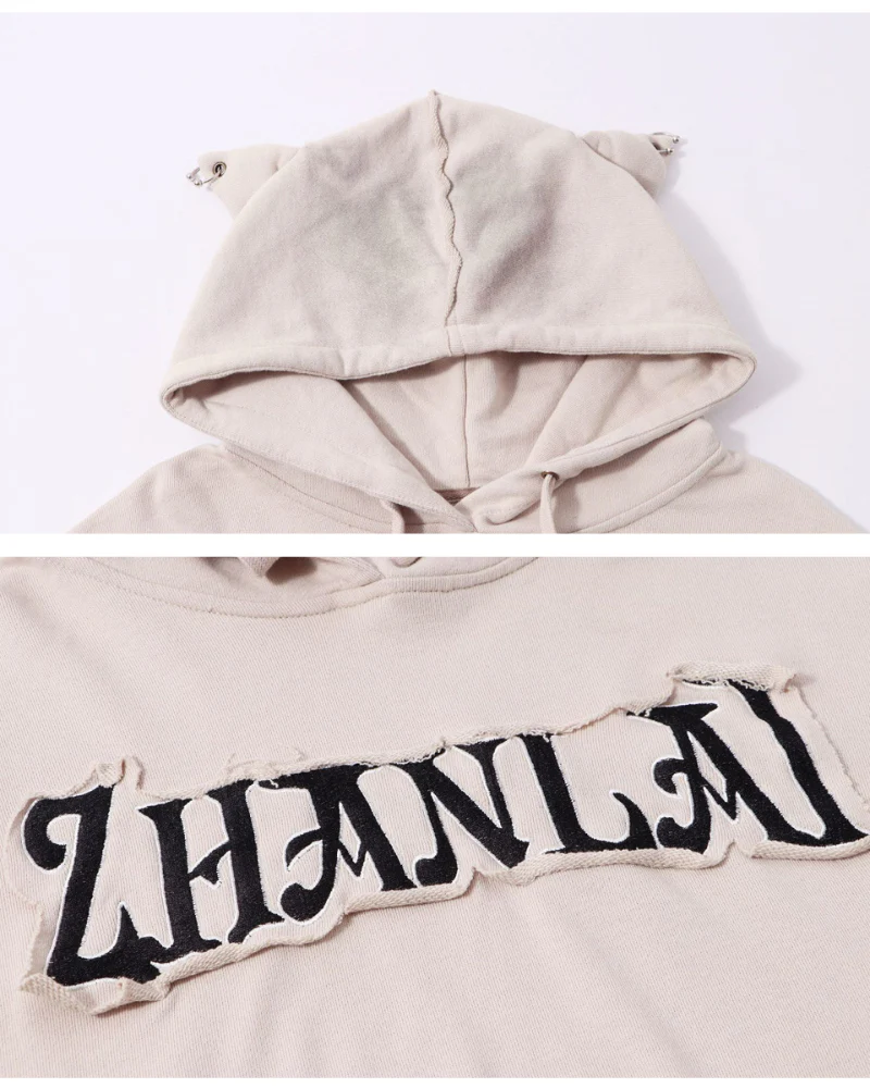 Street Subculture Cat Ear Women’s Cropped Hoodie - Image 13