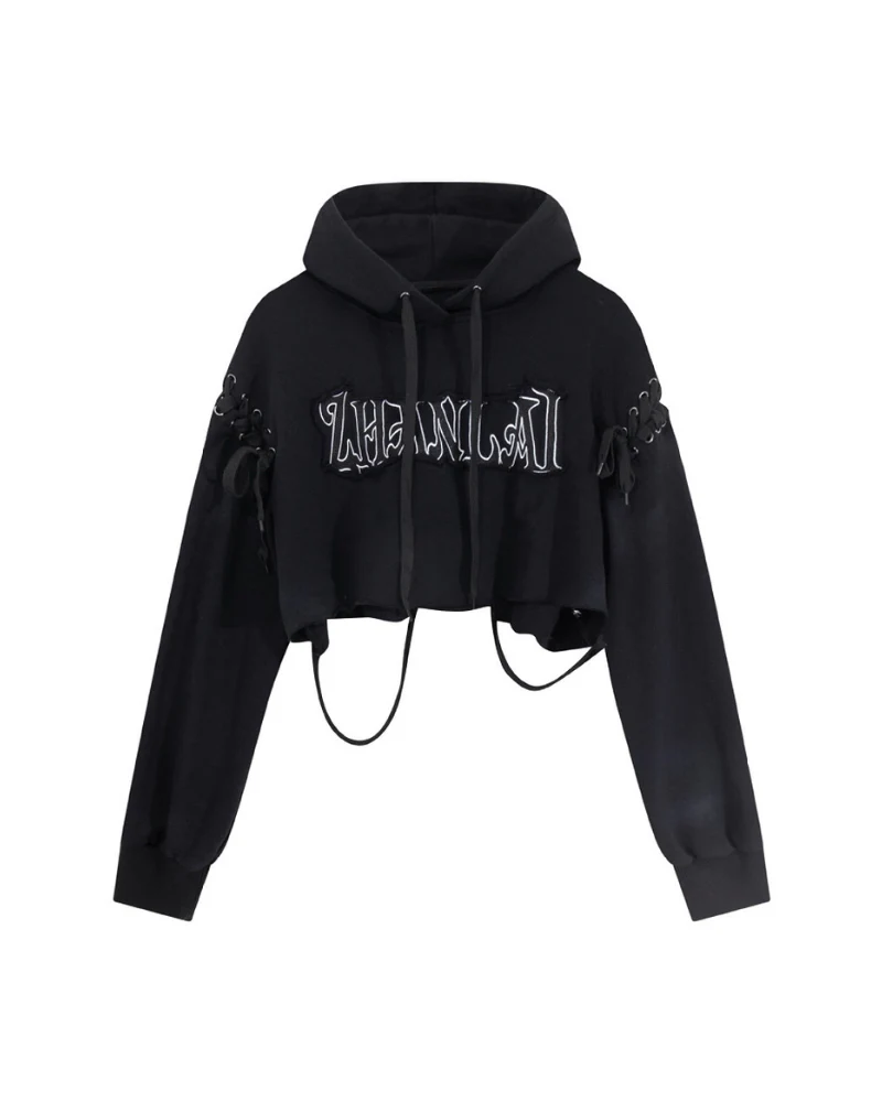 Street Subculture Cat Ear Women’s Cropped Hoodie - Image 9
