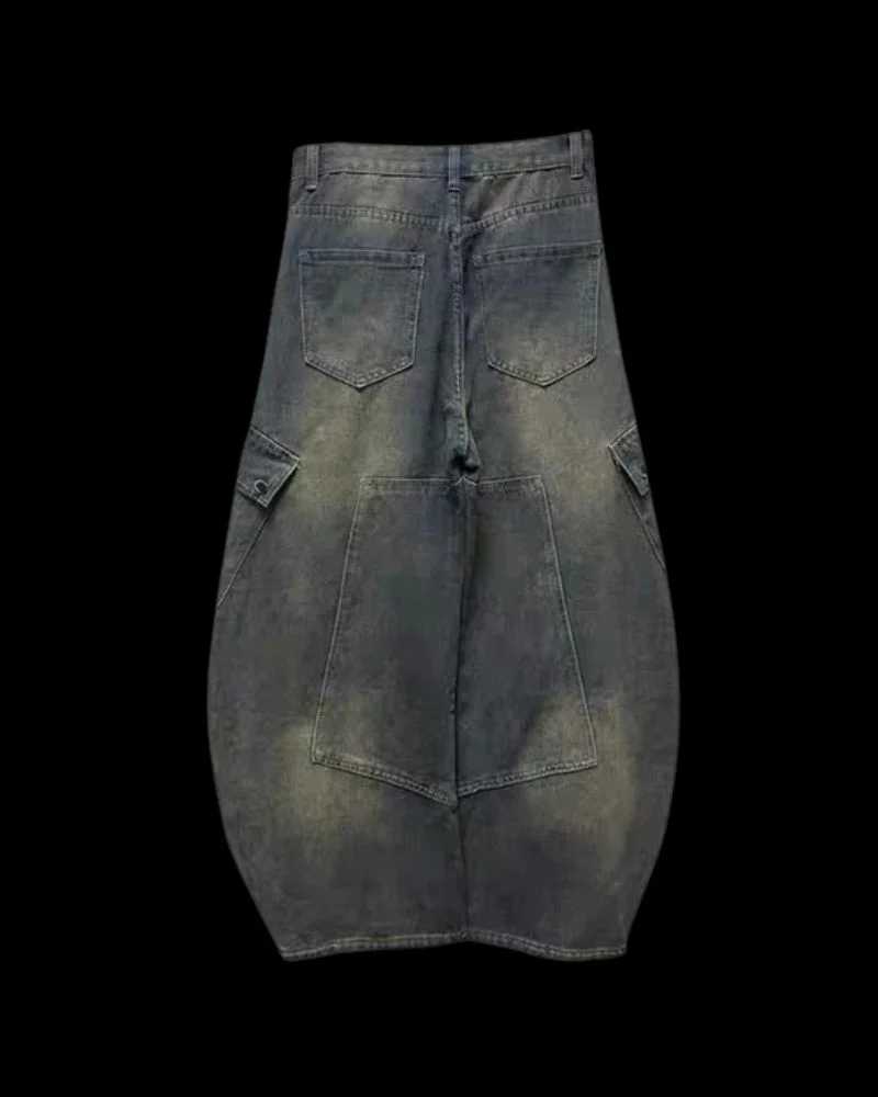Street Washed Chains Denim Pants | Y2K Jeans - Image 9