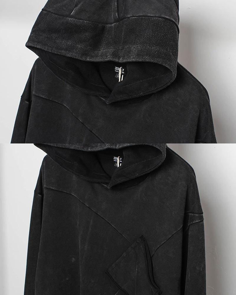 Streetwear Black Denim Hoodie - Image 10