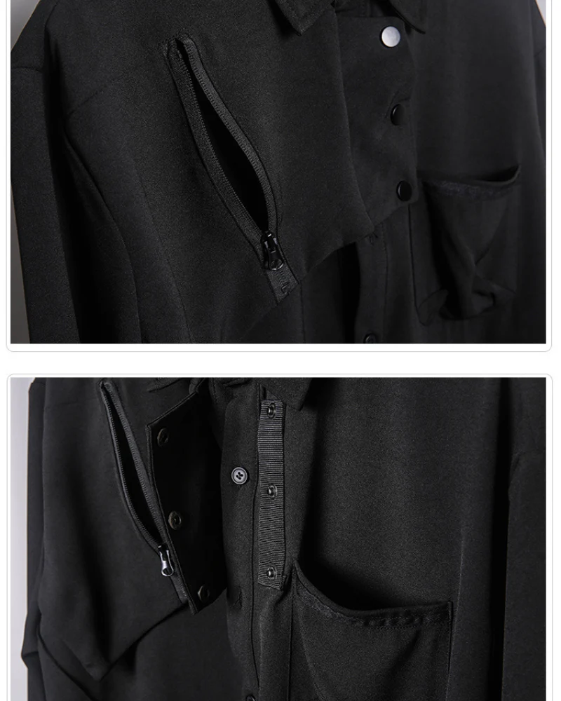 Streetwear Black Long-Sleeve Shirt - Image 11