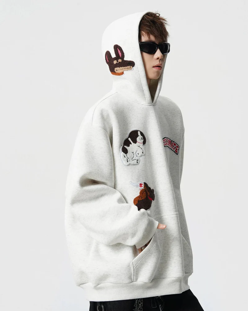 Streetwear Cartoon Graffiti Hoodie - Image 2