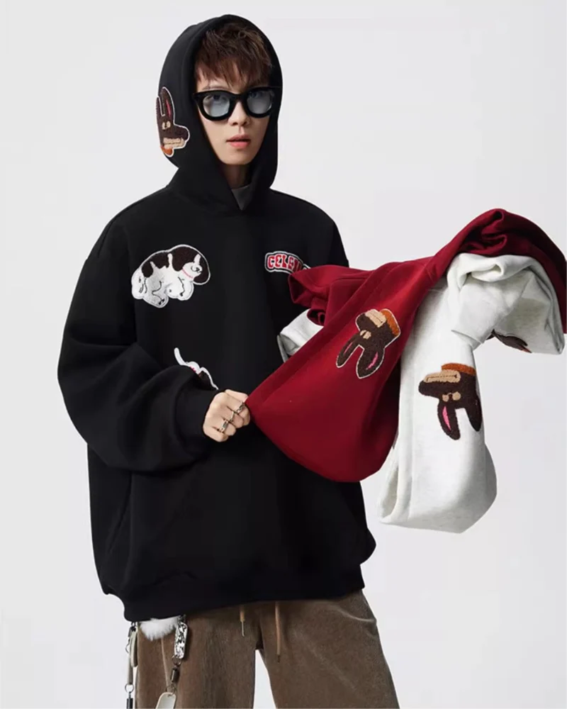 Streetwear Cartoon Graffiti Hoodie - Image 4