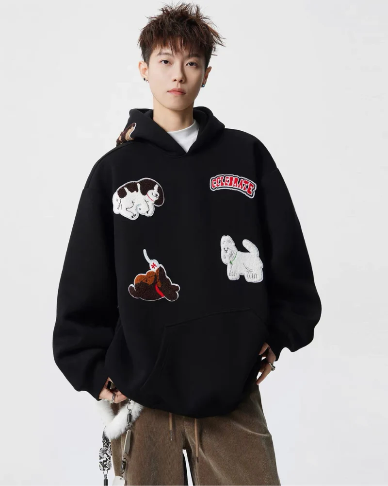 Streetwear Cartoon Graffiti Hoodie - Image 5