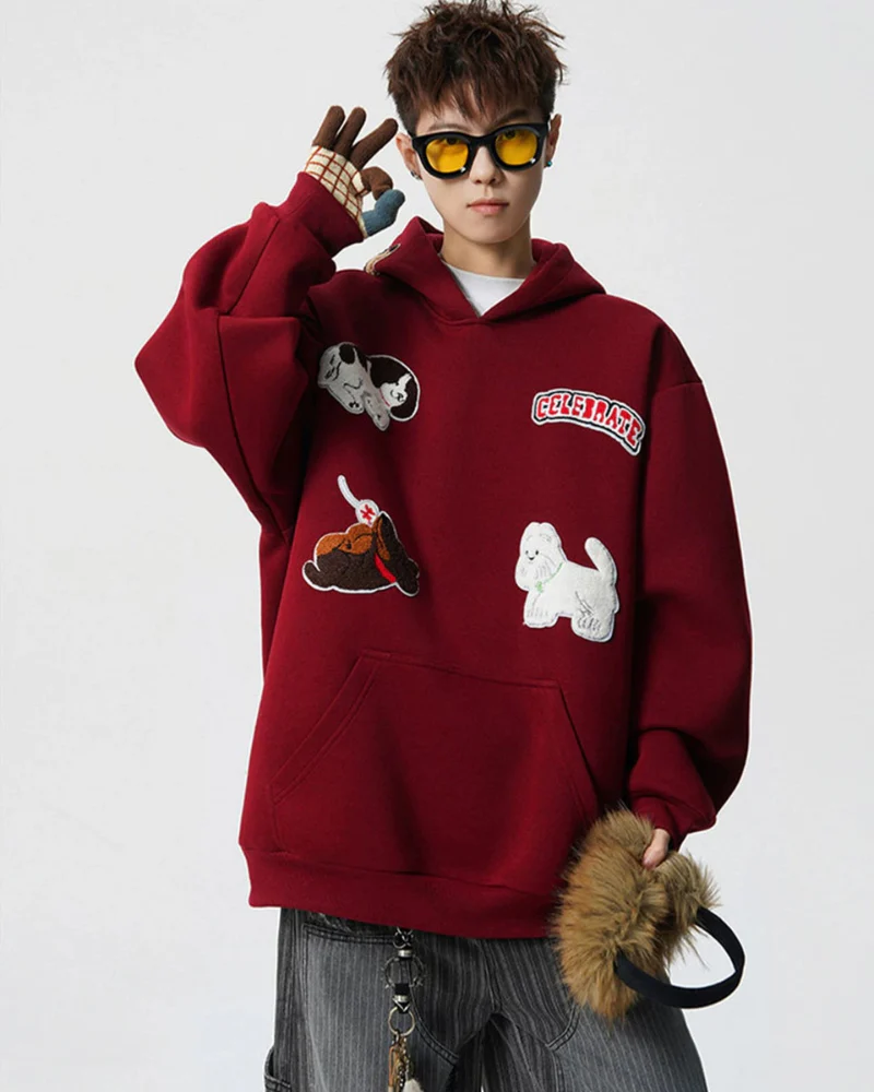 Streetwear Cartoon Graffiti Hoodie - Image 9