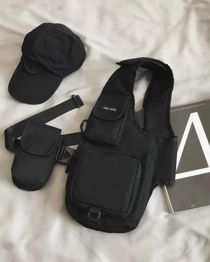 Streetwear Chest Bag Half Vest - Image 9