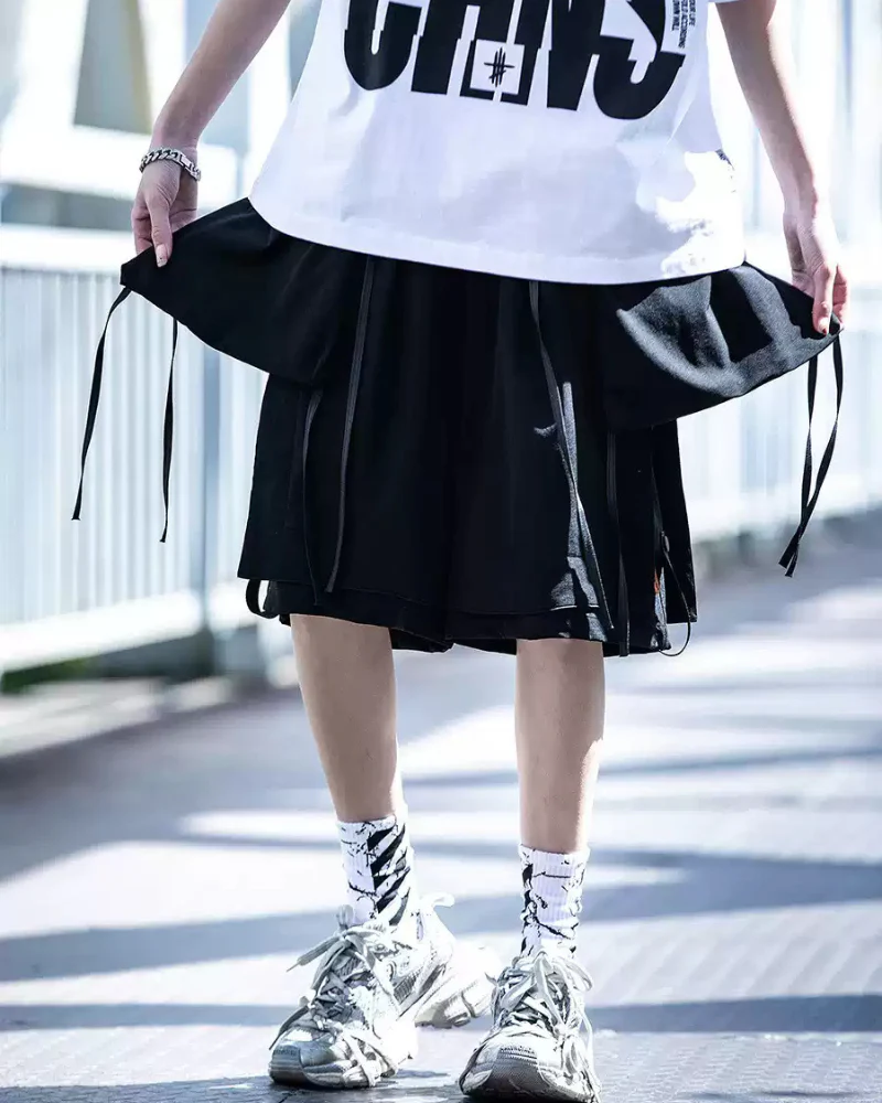 Streetwear Detachable Pocket Cargo Shorts - Image 3
