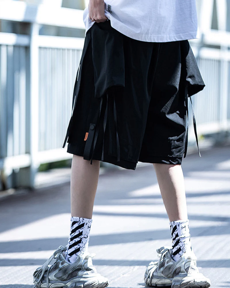 Streetwear Detachable Pocket Cargo Shorts - Image 4