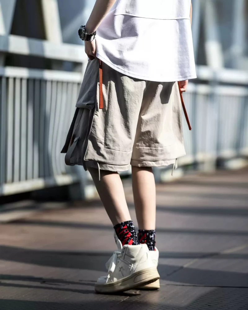 Streetwear Detachable Pocket Cargo Shorts - Image 7
