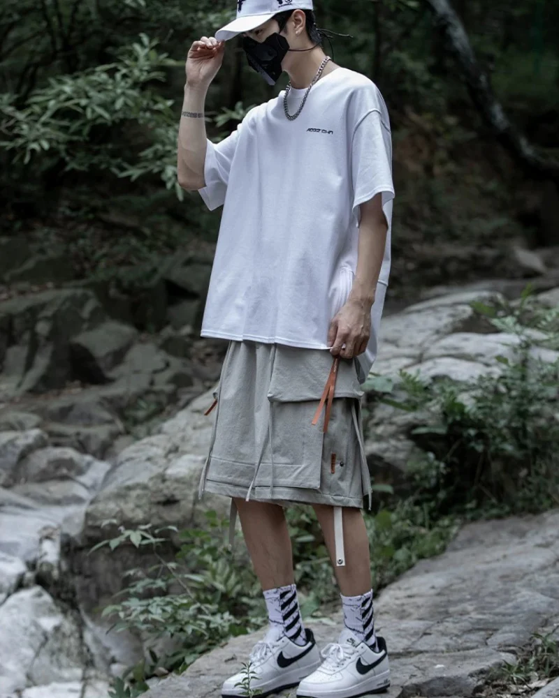 Streetwear Detachable Pocket Cargo Shorts - Image 8