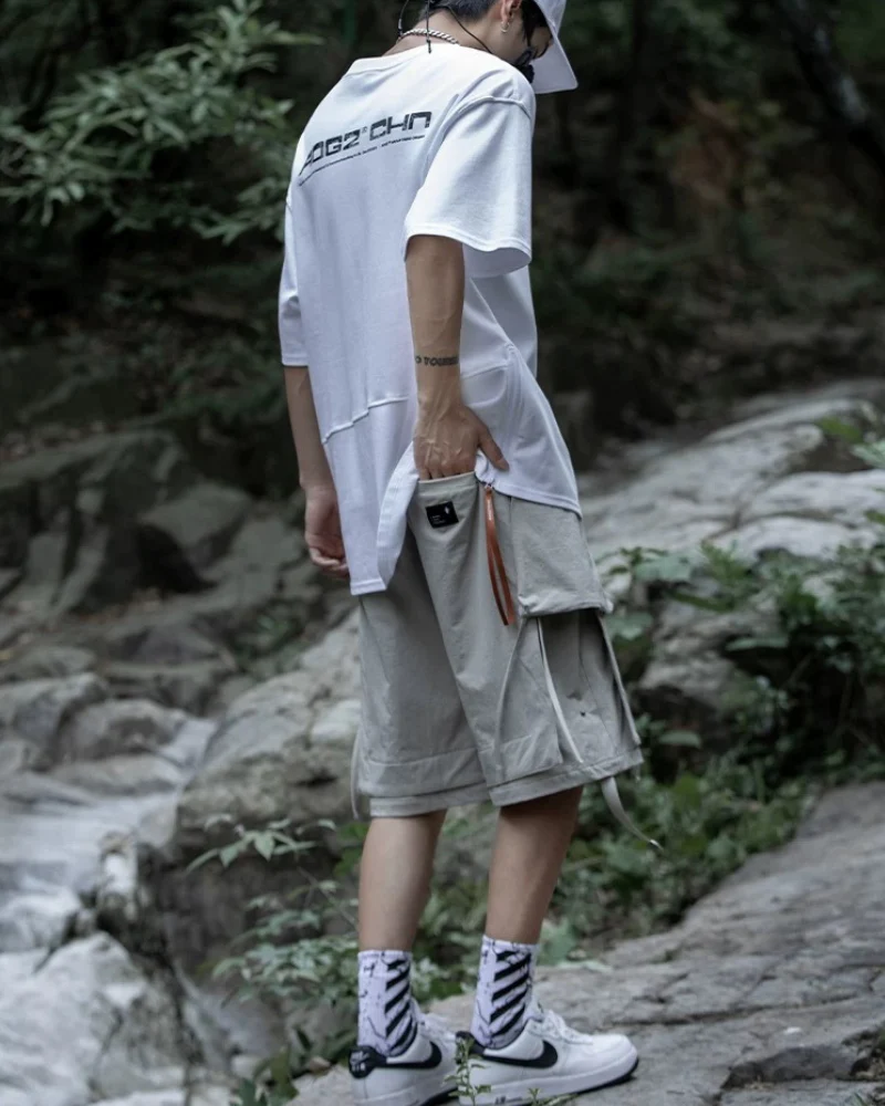 Streetwear Detachable Pocket Cargo Shorts - Image 9