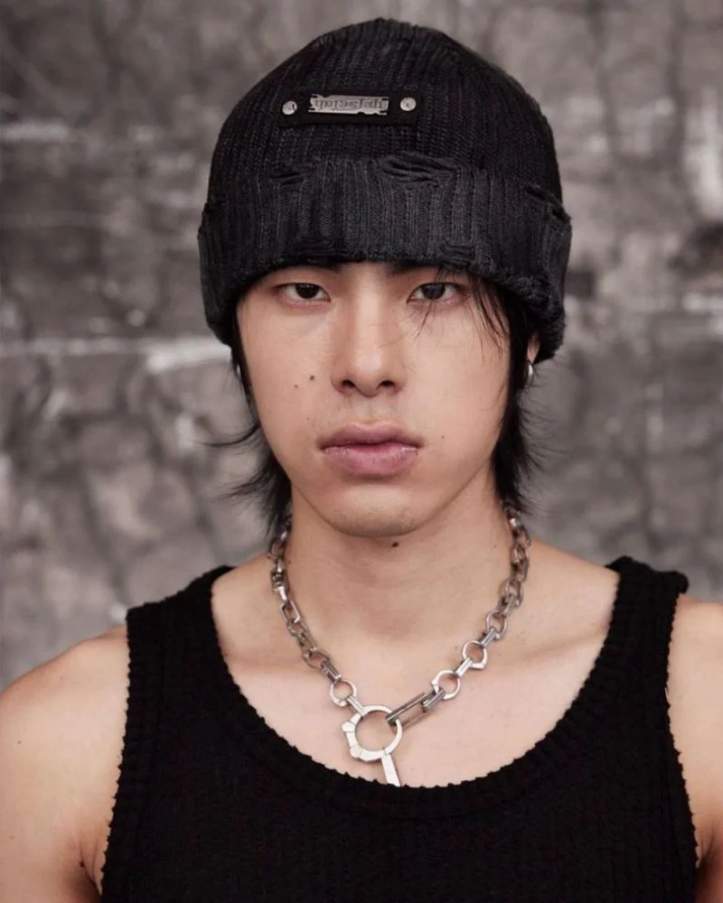 Streetwear Dirty Fit Holed Knit Hat - Image 6