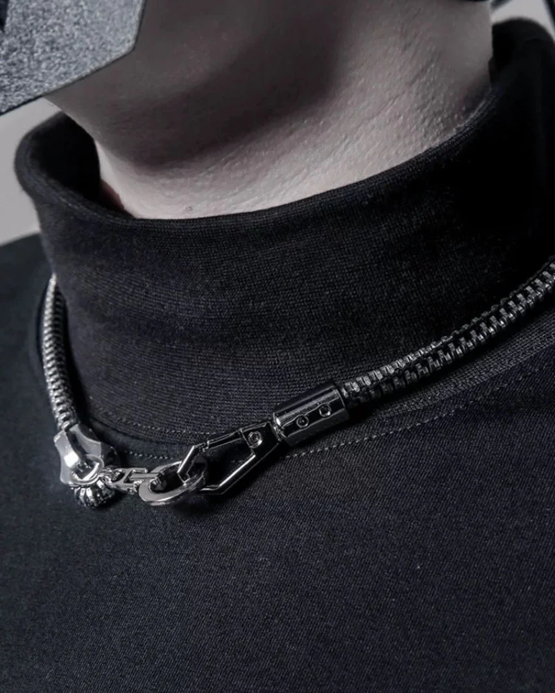 Streetwear Functional Zipper Necklace - Image 4