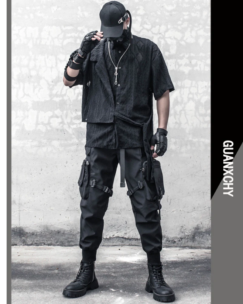 Streetwear Hollow Short Sleeve Shirt - Image 6