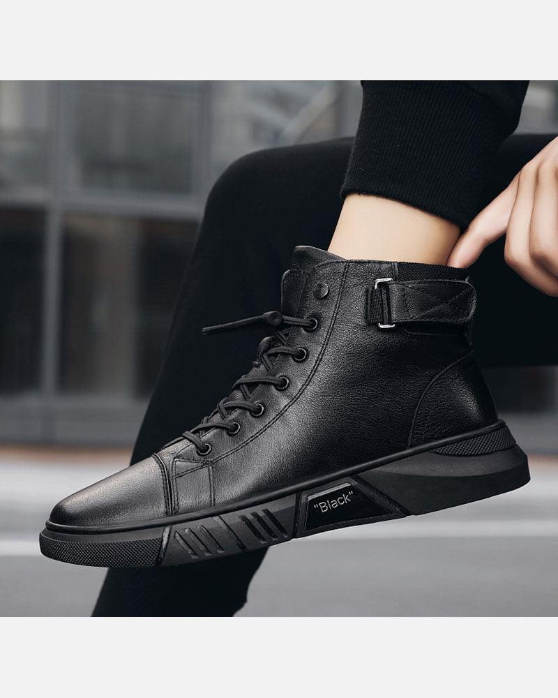 Streetwear Leather Waterproof Sneakers - Image 7