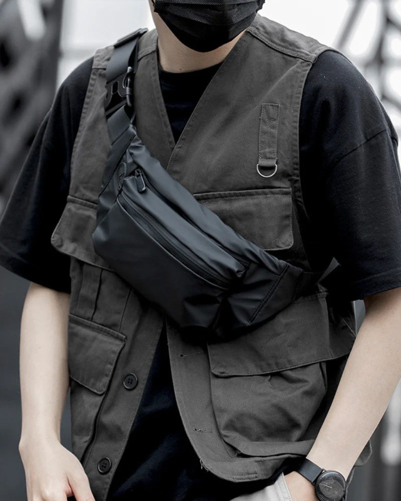 Streetwear Lightweight Sling Chest Bag - Image 2