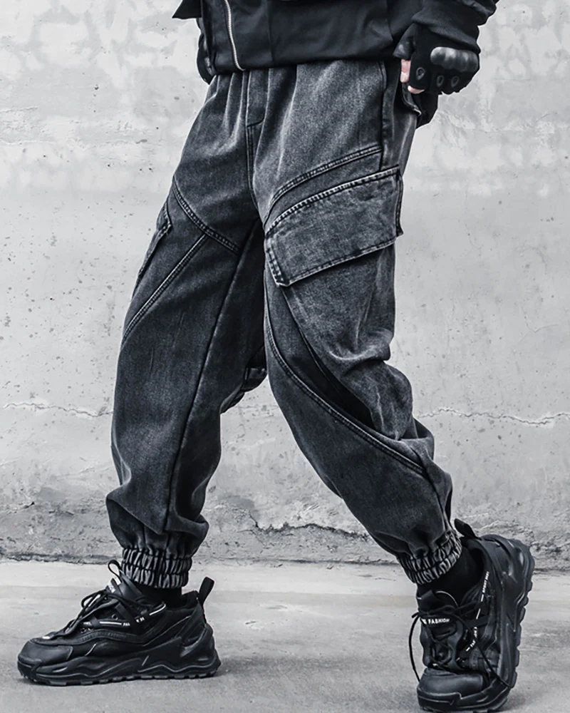 Streetwear Loose Black Denim Y2K Jeans - Image 3