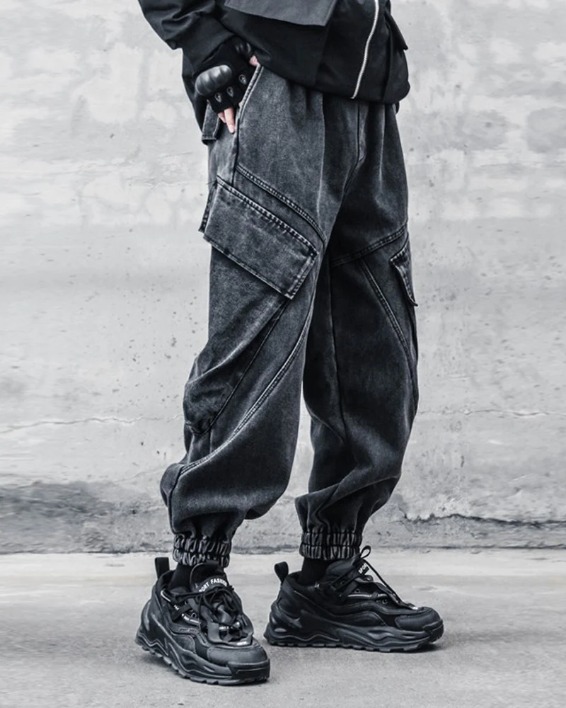 Streetwear Loose Black Denim Y2K Jeans - Image 4