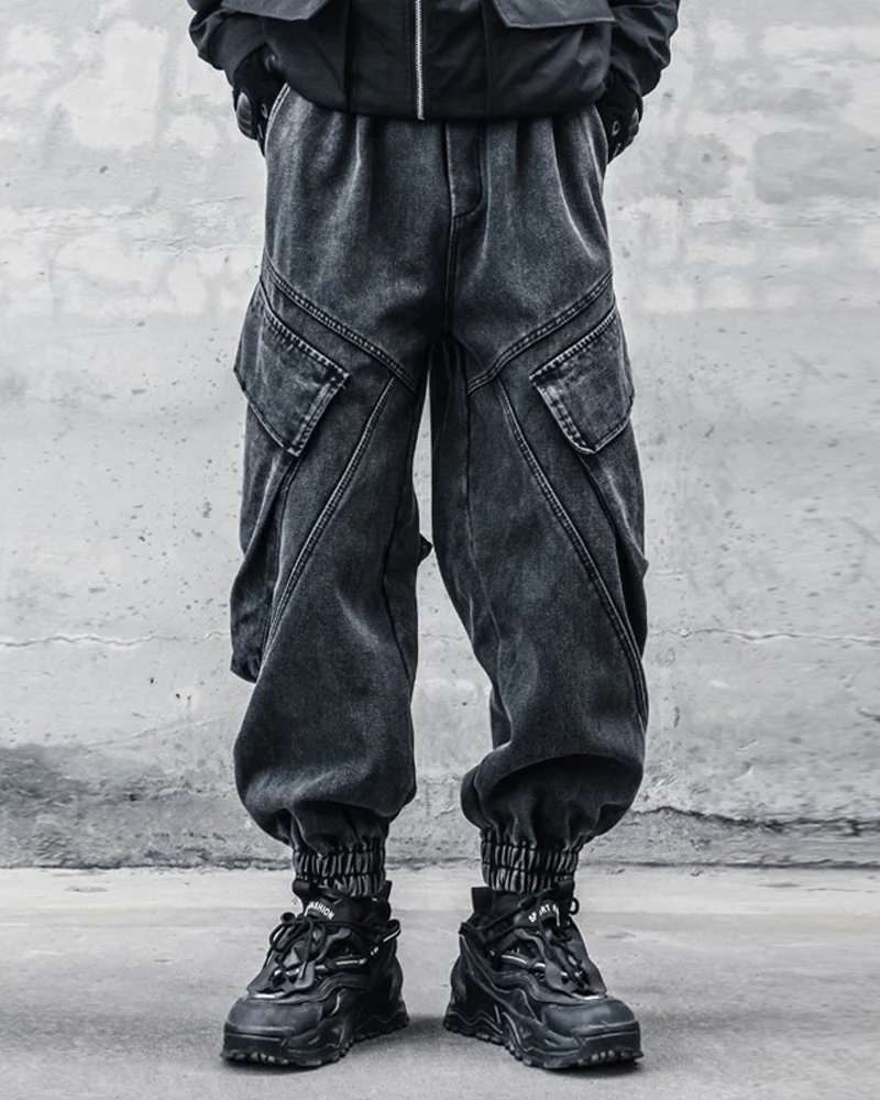 Streetwear Loose Black Denim Y2K Jeans - Image 6