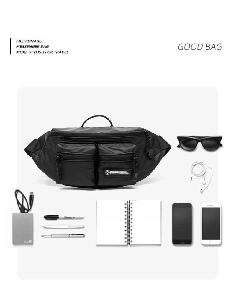 Streetwear Portable Sling Chest Bag - Image 8