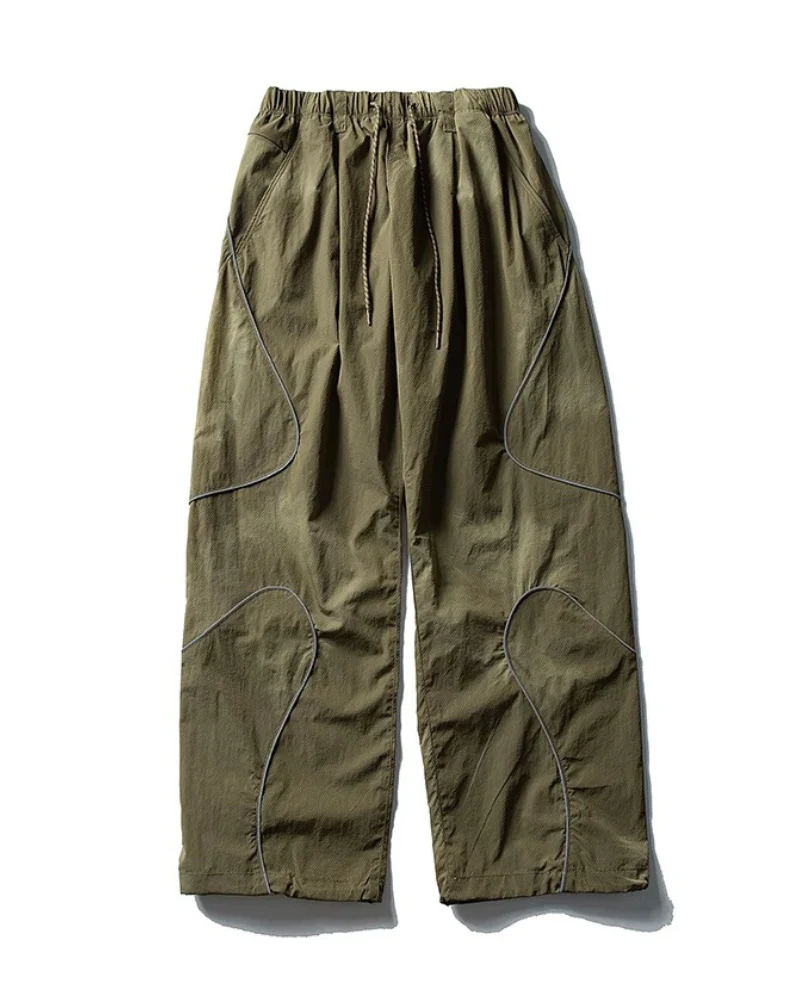Streetwear Reflective Wide Leg Outdoor Hiking Pants - Image 18