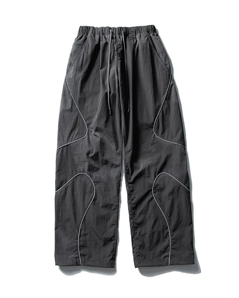 Streetwear Reflective Wide Leg Outdoor Hiking Pants - Image 2