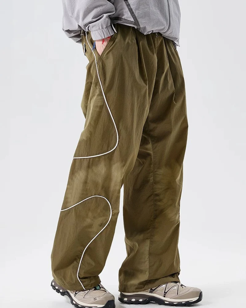Streetwear Reflective Wide Leg Outdoor Hiking Pants - Image 20