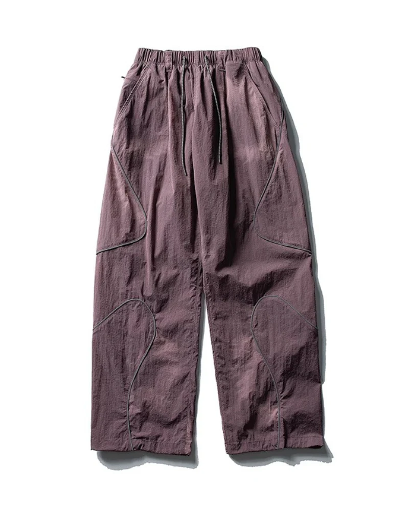 Streetwear Reflective Wide Leg Outdoor Hiking Pants - Image 6