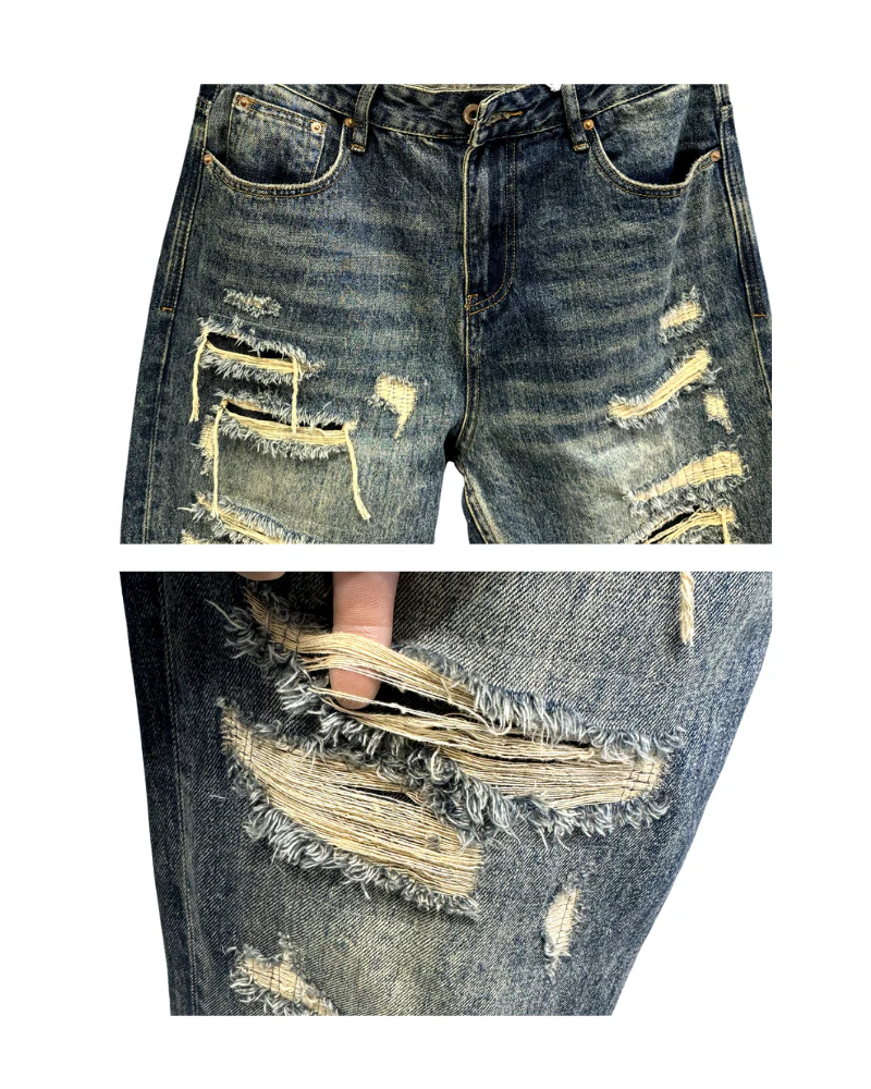 Streetwear Ripped Y2K Jeans - Image 9