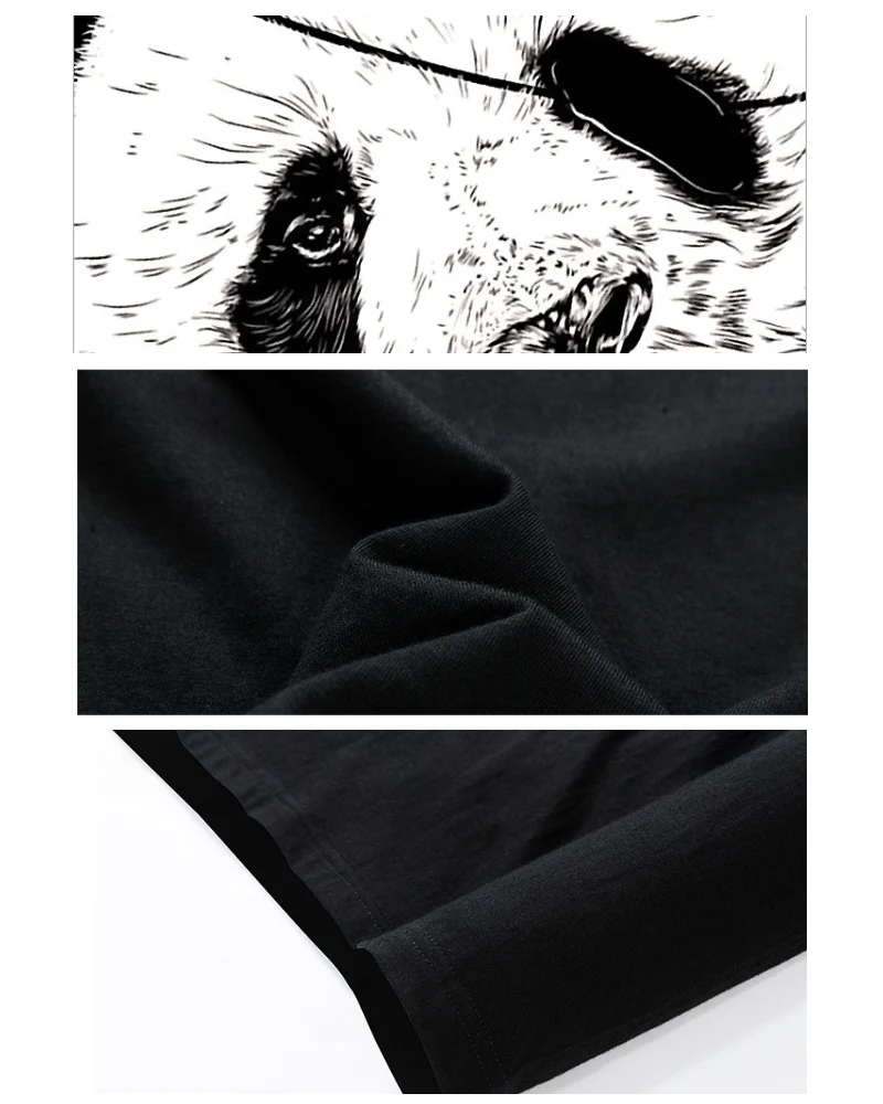 Streetwear Rock Punk Panda Graphic T-Shirt - Image 8