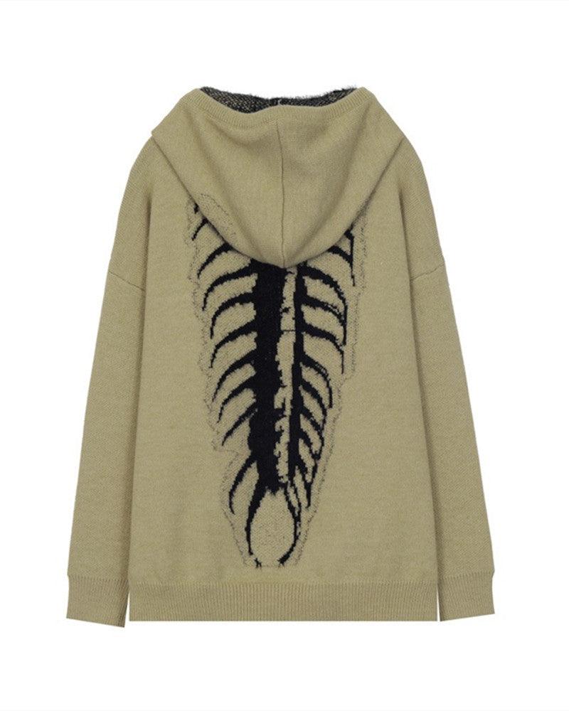 Streetwear Skull Pullover Hooded Sweater - Image 3