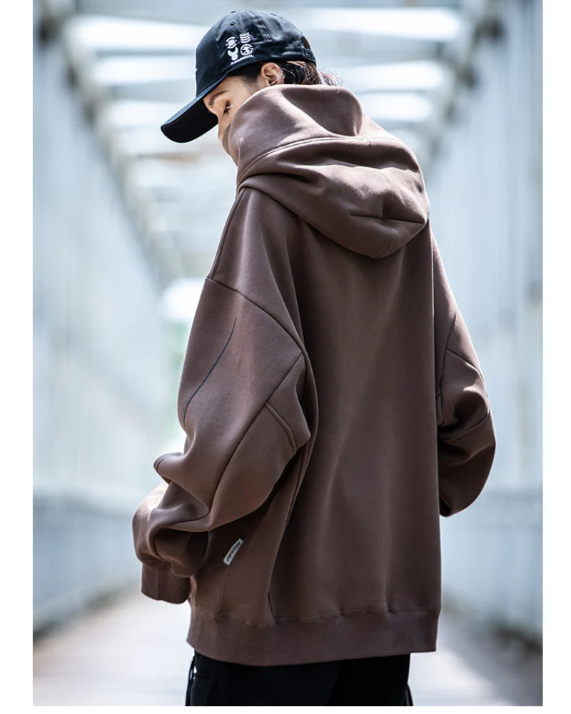Streetwear Turtleneck Unisex Hoodie - Image 10