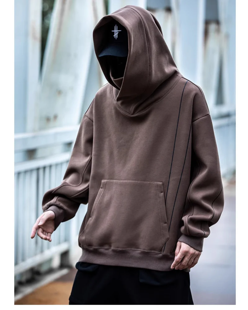 Streetwear Turtleneck Unisex Hoodie - Image 9