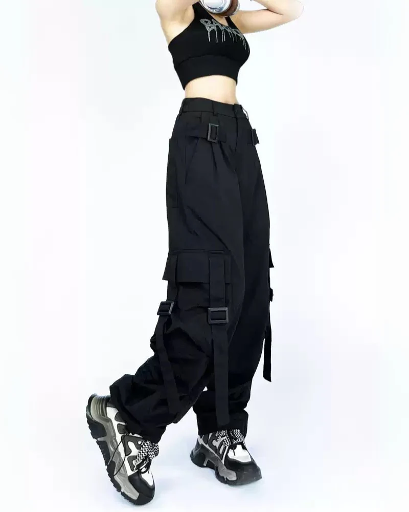 Streetwear Women Straight Loose Cargo Pants - Image 3