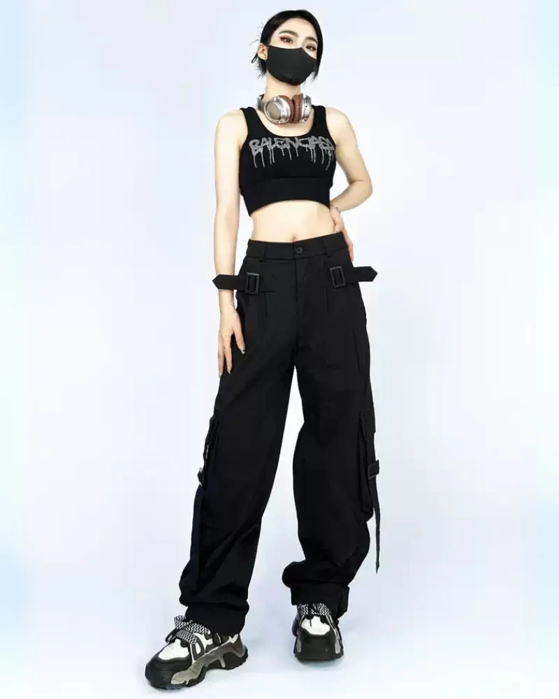 Streetwear Women Straight Loose Cargo Pants - Image 5