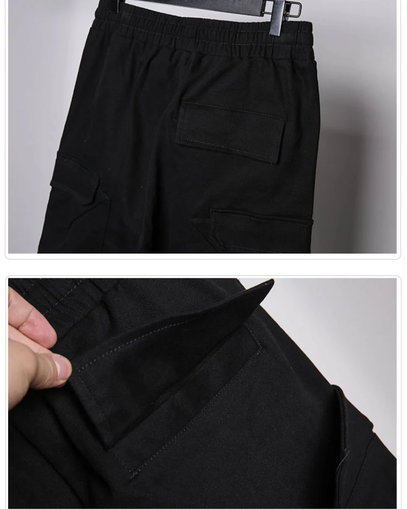Streetwear Zipper Knee Cutout Cargo Pants - Image 11