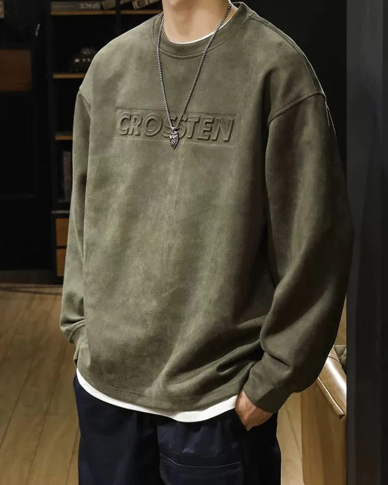 Suede Velvet Vintage Oversize Hoodie - Image 5