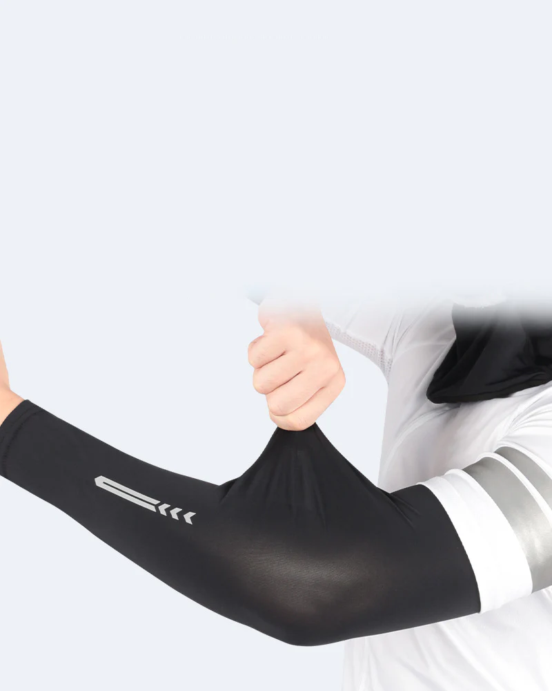 Sun Protection Sleeves Reflective Ice Silk Wrist Bracers - Image 9