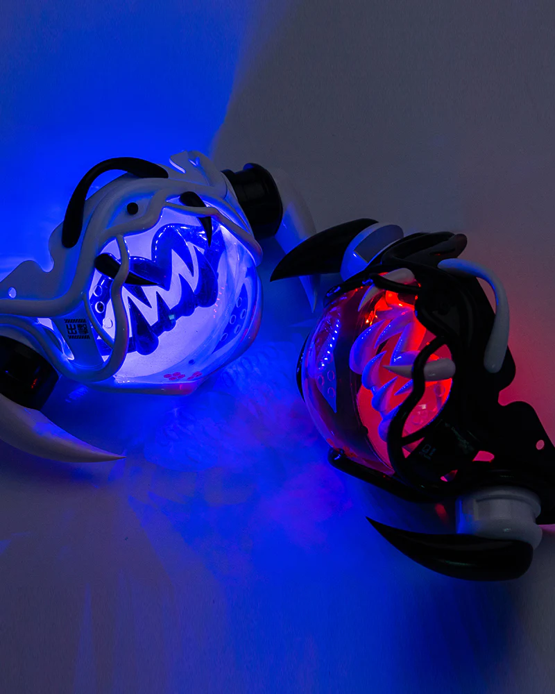 Tech Style Piranha Cyberpunk Half Face Mask