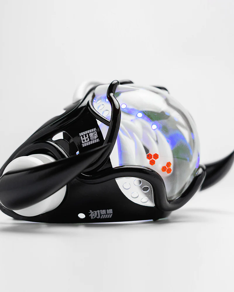 Tech Style Piranha Cyberpunk Half Face Mask - Image 11