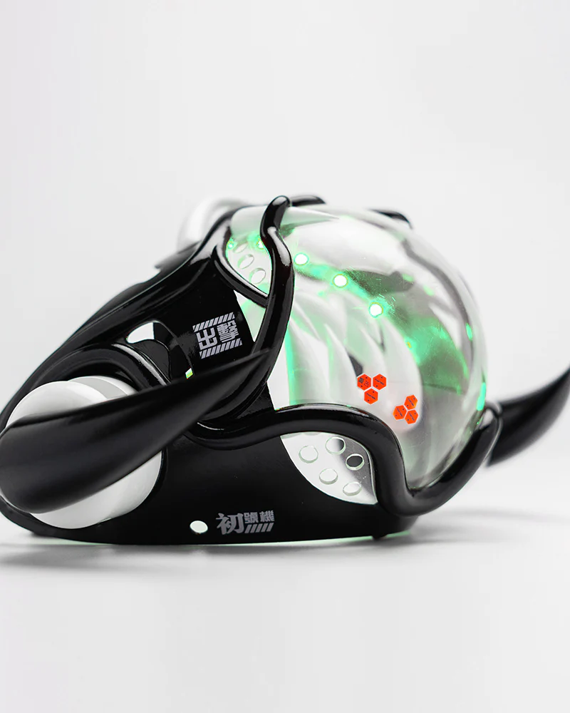 Tech Style Piranha Cyberpunk Half Face Mask - Image 12