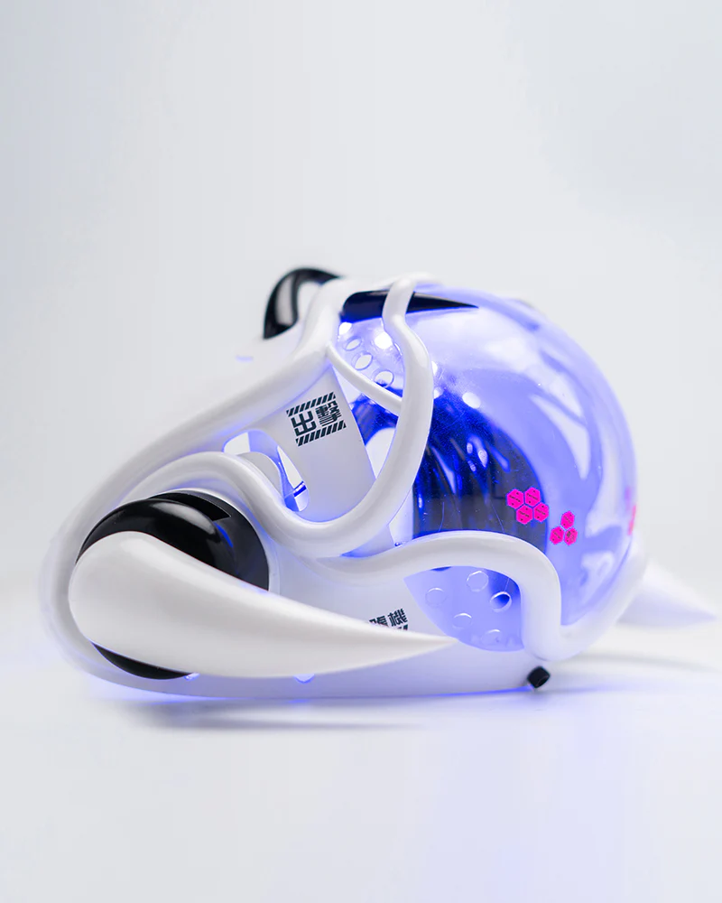 Tech Style Piranha Cyberpunk Half Face Mask - Image 21