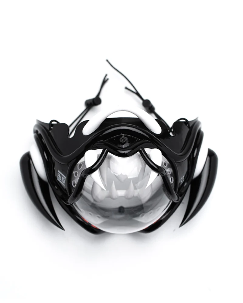 Tech Style Piranha Cyberpunk Half Face Mask - Image 5