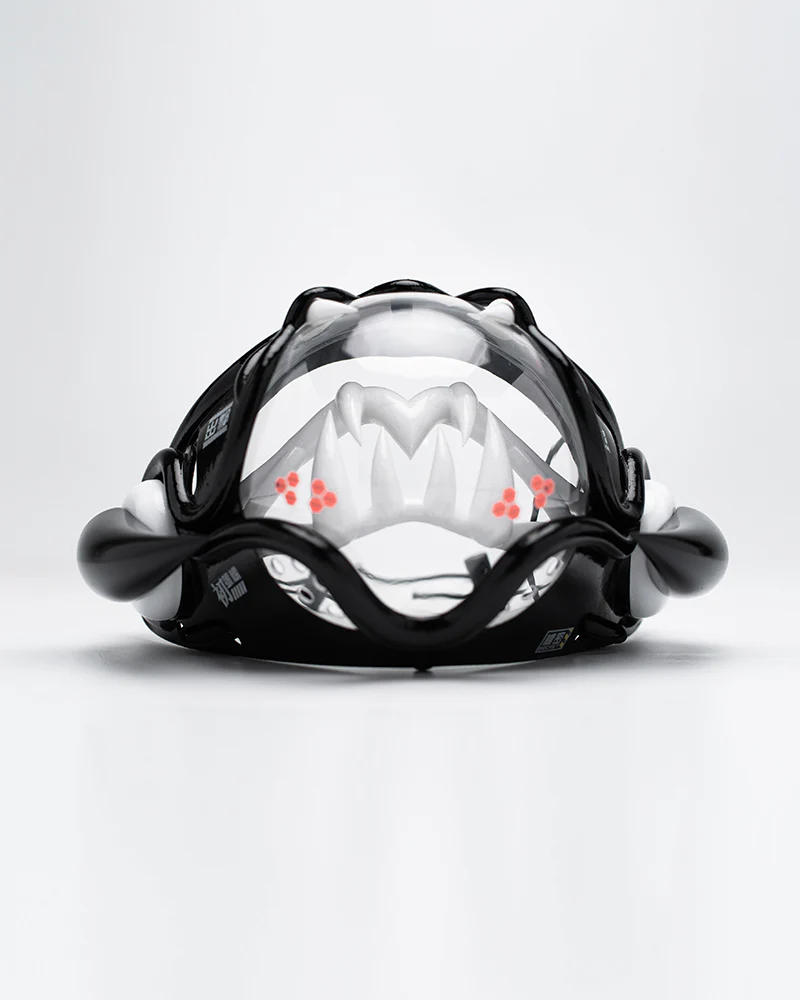 Tech Style Piranha Cyberpunk Half Face Mask - Image 6