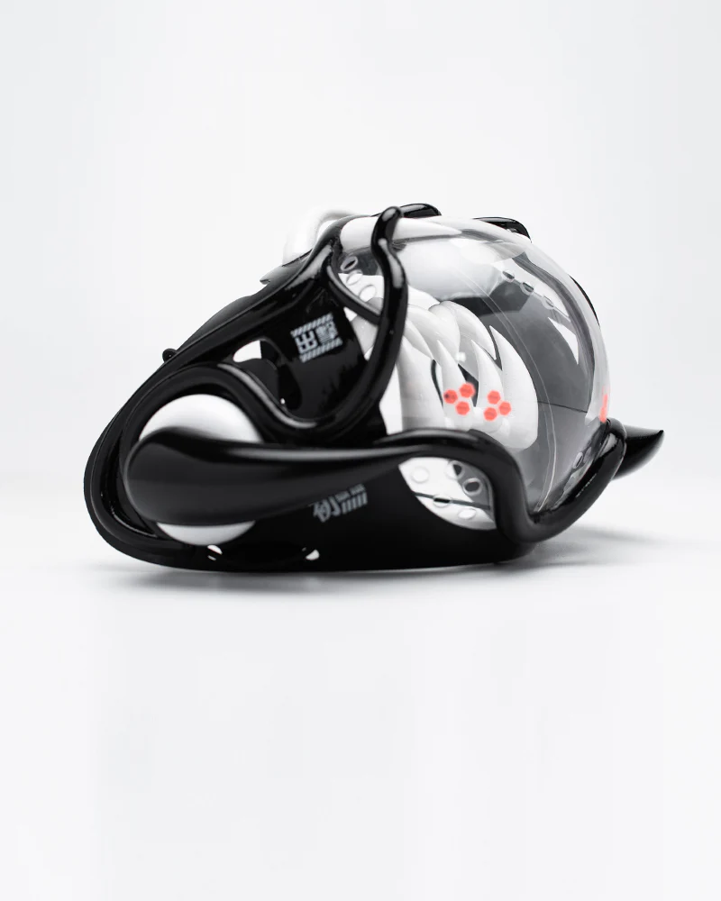 Tech Style Piranha Cyberpunk Half Face Mask - Image 7