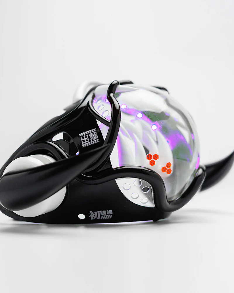 Tech Style Piranha Cyberpunk Half Face Mask - Image 9