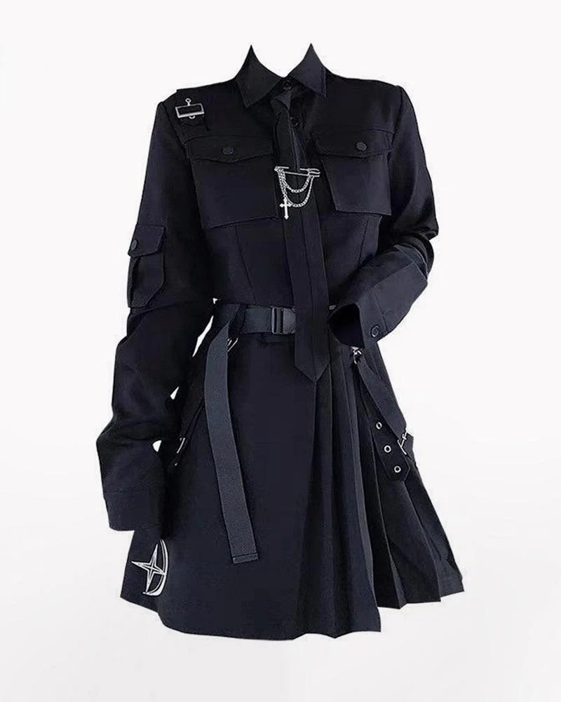 Tech Style Two Piece Cargo Skirt Set