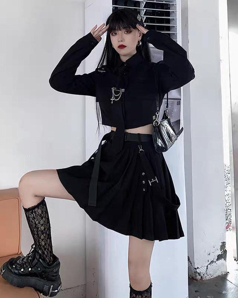 Tech Style Two Piece Cargo Skirt Set - Image 10