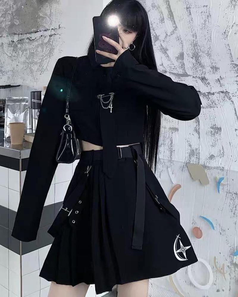 Tech Style Two Piece Cargo Skirt Set - Image 4