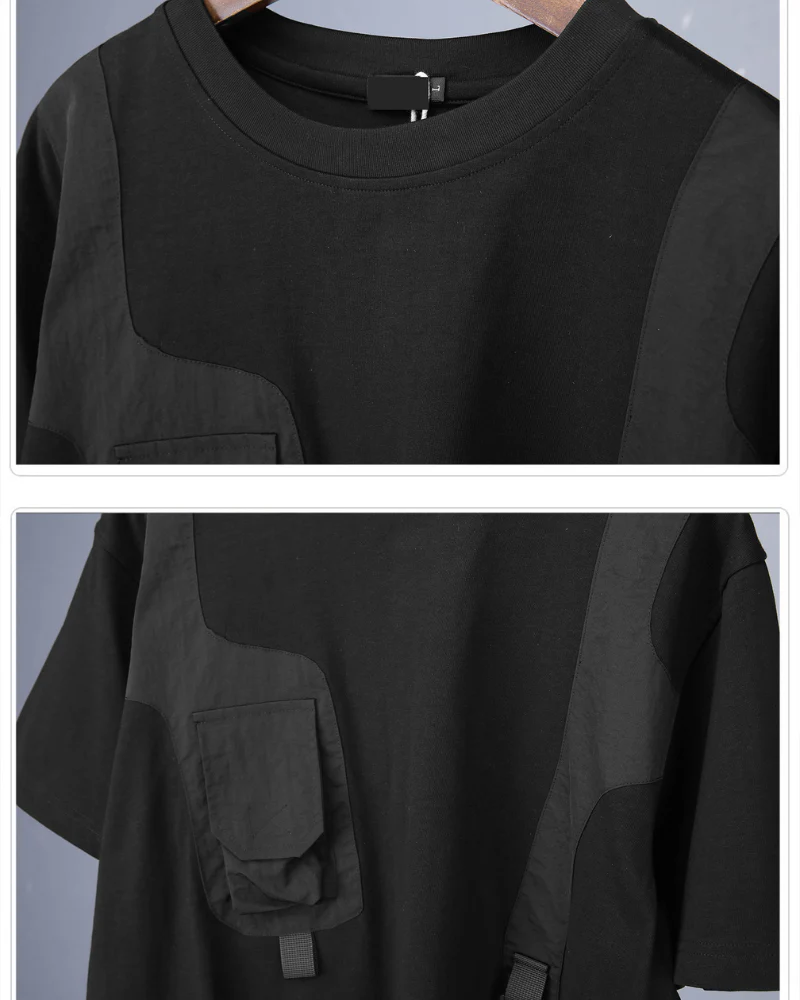 Techwear 3D Pocket Tactical Cargo T-Shirt - Image 10